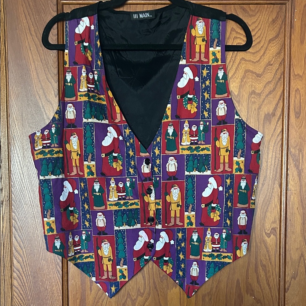 Vintage Santa Christmas Vest